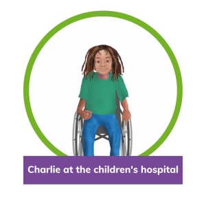Charlie at the childrens hospital